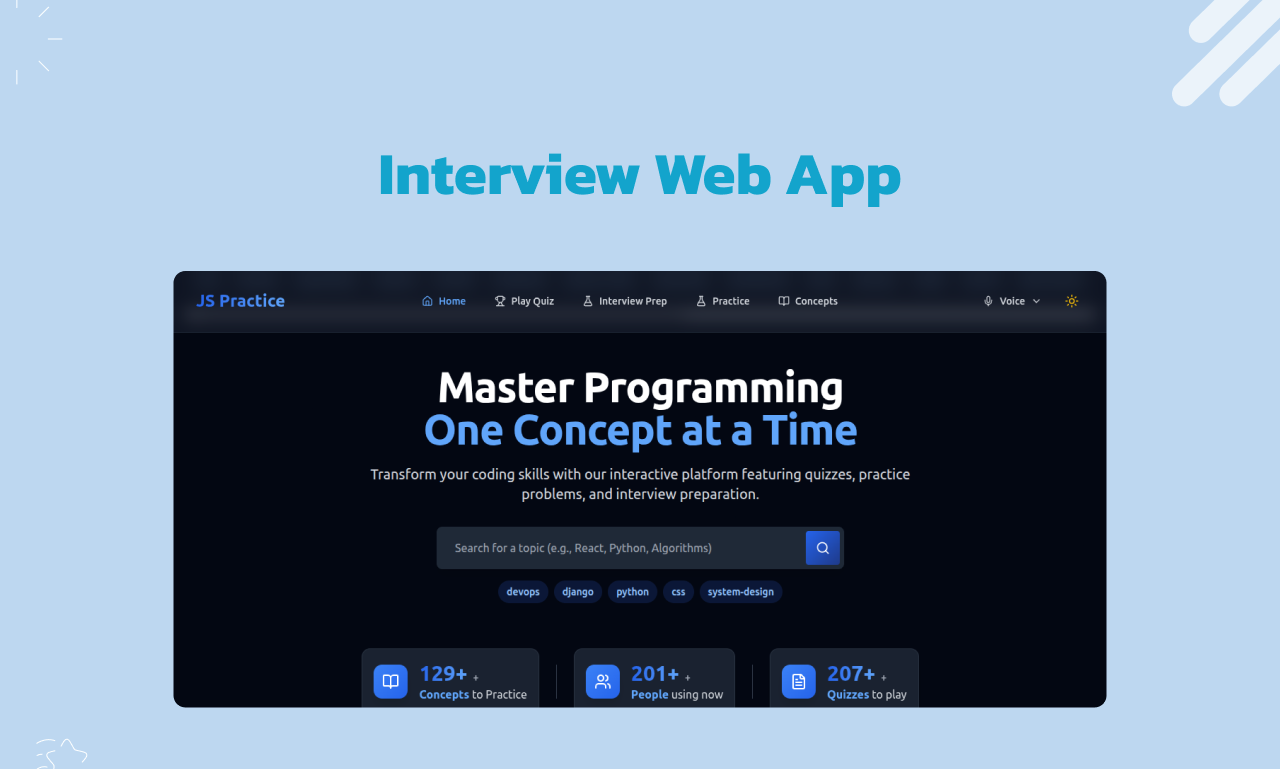 JS Practice App preview